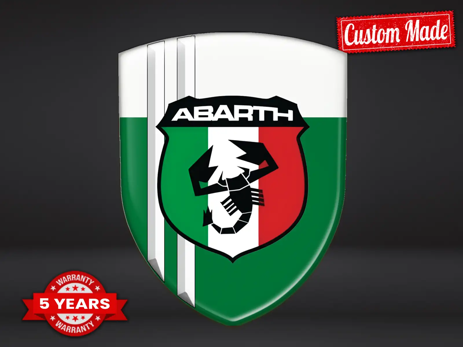 Fiat Abarth Car Silicone Logo Max Resilient Elegant Pro Performance